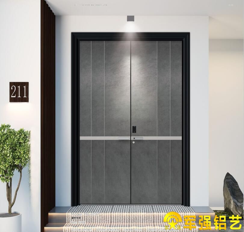 鑄鋁門廠家分享鑄鋁岩板門的優點